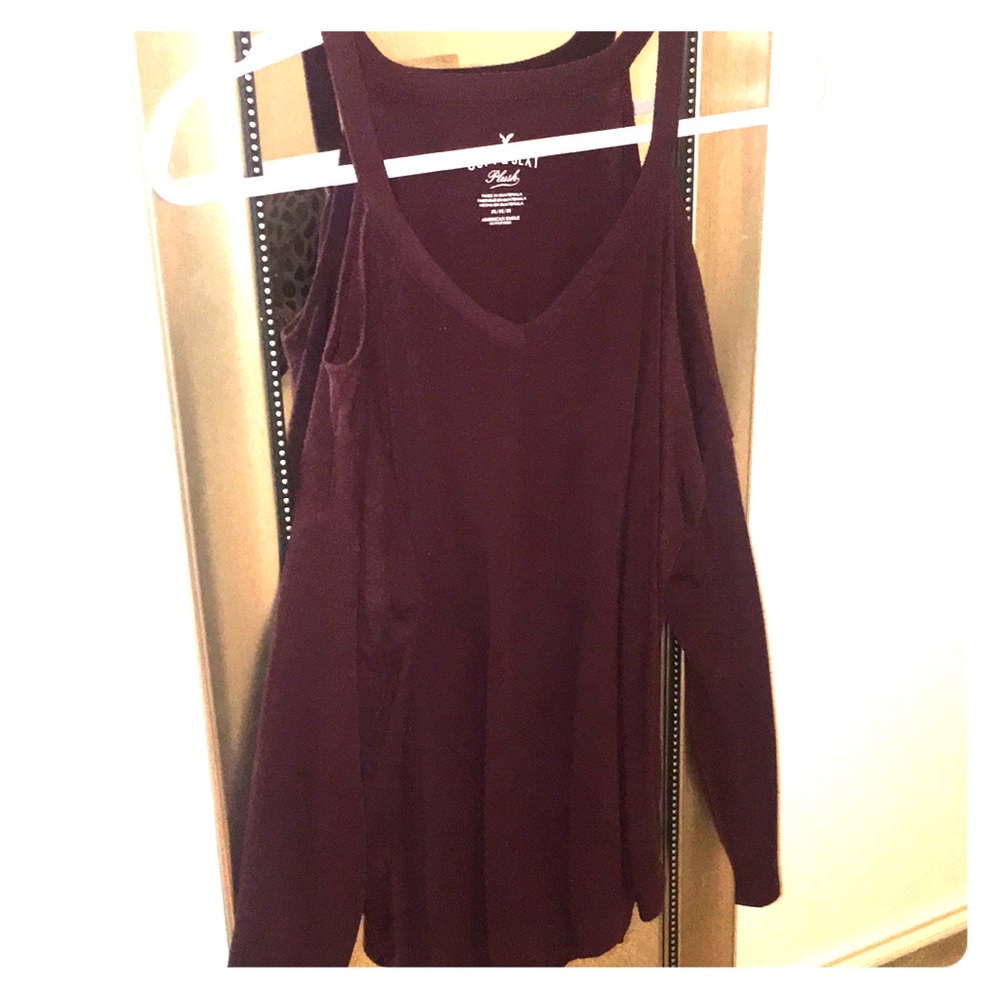 American Eagle deep purple longe sleeve